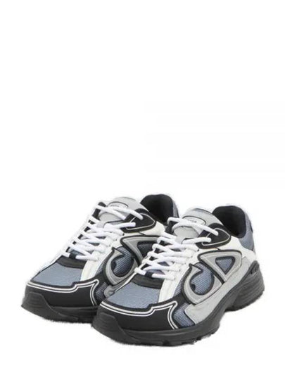 B30 Mesh Technical Fabric Low-Top Sneakers Blue Gray Black - DIOR - BALAAN 2