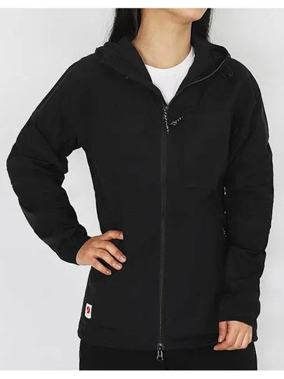 Women's High Coast Wind Jacket Black - FJALL RAVEN - BALAAN 2