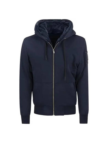 Classic Bunny Zip Up Hoodie Dark Sapphire Lining Dark Sapphire - MOOSE KNUCKLES - BALAAN 1