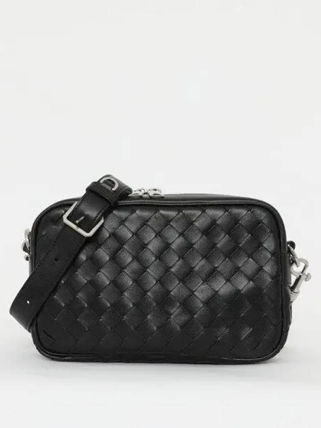 Intrecciato Camera Small Cross Bag Black - BOTTEGA VENETA - BALAAN 2