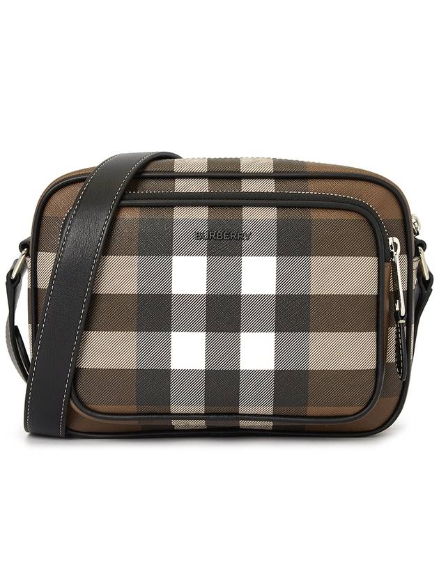 Men's Check Logo Messenger Cross Bag Brown - BURBERRY - BALAAN 2