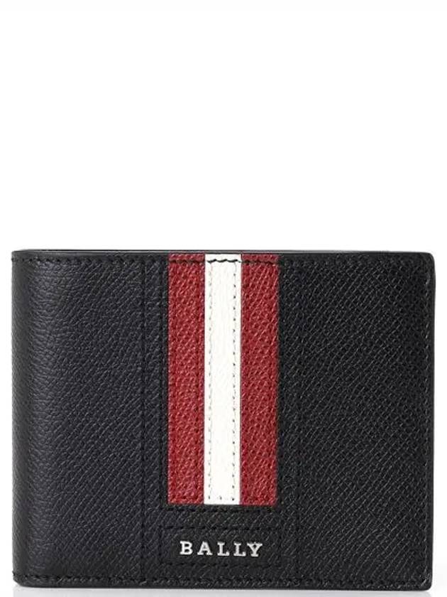 Men's Tevye Leather Half Wallet Black - BALLY - BALAAN 2