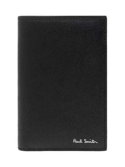 Logo Rainbow Car Print Leather Half Wallet Black - PAUL SMITH - BALAAN 2