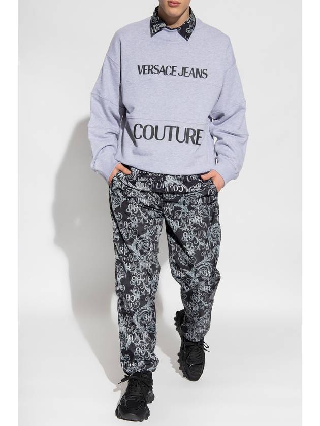 Logo Printing Sweatshirt Grey - VERSACE - BALAAN 3