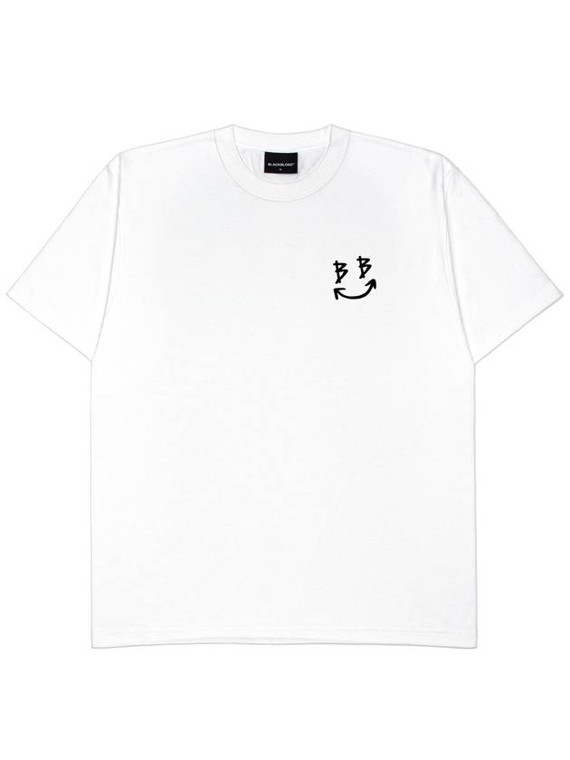 BBD Classic Smile Logo T Shirt White - BLACKBLOND - BALAAN 3