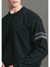 Men s Sleeve Color Matching Round Nagrang Long T Shirt Black - CLEVELAND GOLF - BALAAN 3