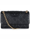 Fleming Soft Frame Stitch Small Shoulder Bag Black - TORY BURCH - BALAAN 3