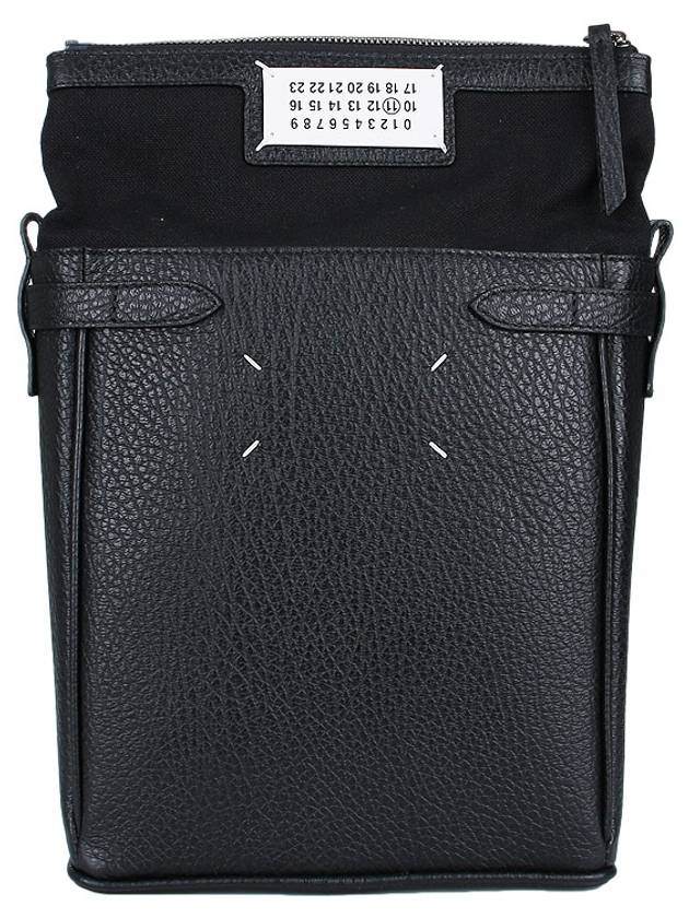 5AC Zipper Calf Leather Messenger Bag Black - MAISON MARGIELA - BALAAN 7