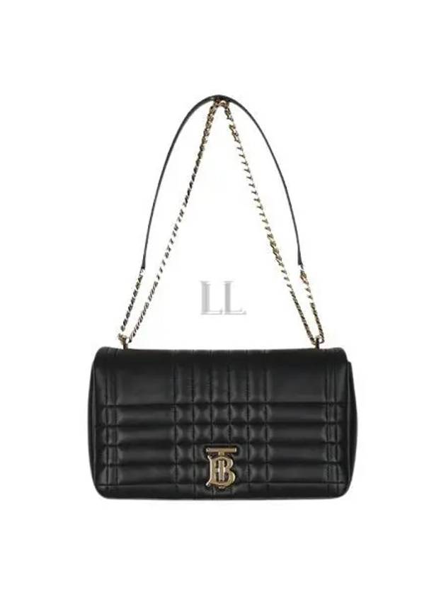 Lola Quilted Leather Medium Cross Bag Black - BURBERRY - BALAAN 2