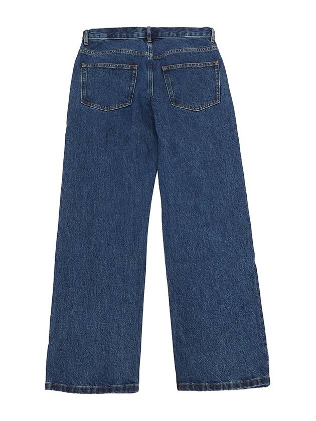 Relaxed Denim Cotton Straight Jeans Navy - A.P.C. - BALAAN 3