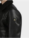 Black Eco Leather Mustang Jacket M GCJP53 - PANICALE - BALAAN 3