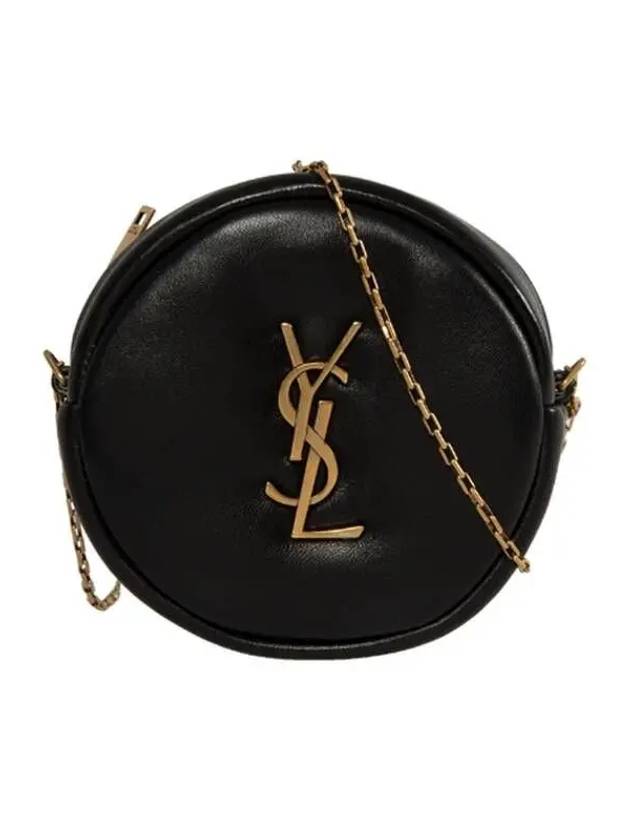 Round Pillow Cross Bag Black - SAINT LAURENT - BALAAN 2