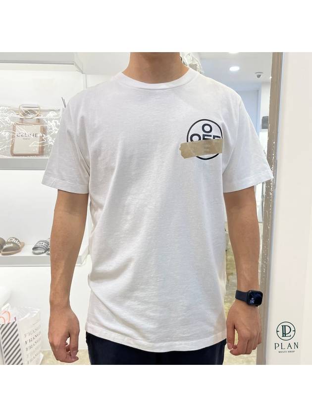 Tape Arrows Logo Short Sleeve T-Shirt White - OFF WHITE - BALAAN 2