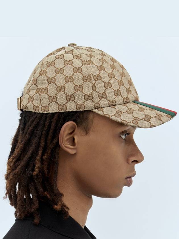 Original GG Base Ball Cap Beige Ebony - GUCCI - BALAAN 3