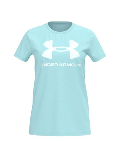 Sports Style Graphic Short Sleeve T-Shirt Green - UNDER ARMOUR - BALAAN 1