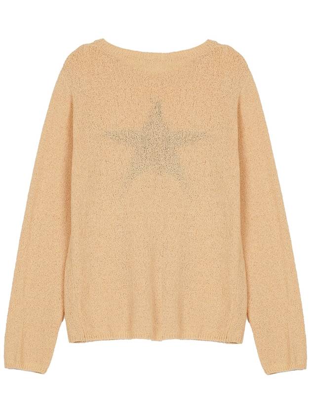 star boucle knit beige - HIGH SCHOOL DISCO - BALAAN 3