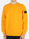 Waffen Patch Crew Neck Sweatshirt Yellow - STONE ISLAND - BALAAN 3