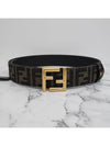 FF Fabric Reversible Leather Belt Black - FENDI - BALAAN 5