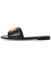 Logo Eleanor Slippers Black - TORY BURCH - BALAAN 5