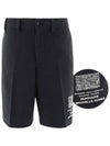 Logo Map Printing Shorts Black - ACNE STUDIOS - BALAAN 3