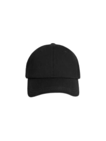 Back Logo Cotton Ball Cap Black B0651062892 - CELINE - BALAAN 1