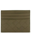 Intrecciato Leather Card Wallet Mud - BOTTEGA VENETA - BALAAN 1