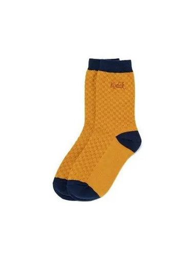 KODAK Color Block Waffle Socks YELLOW - KODO - BALAAN 1