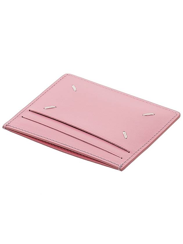 Four Stitch Leather Card Wallet Pink - MAISON MARGIELA - BALAAN 5