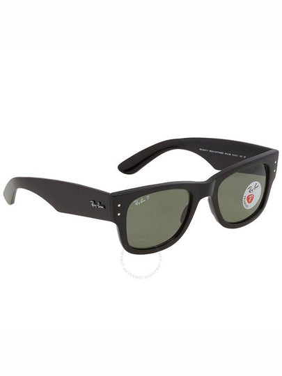 Ray Ban Mega Wayfairer Polarized Green Square Unisex Sunglasses RB0840S 901/58 51 - RAY-BAN - BALAAN 2