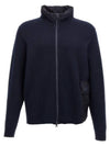 Cotton Double Mixed Zip-Up Jacket Navy - CP COMPANY - BALAAN 2