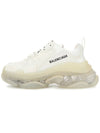 Triple S Clear Sole Low Top Sneakers White - BALENCIAGA - BALAAN 5