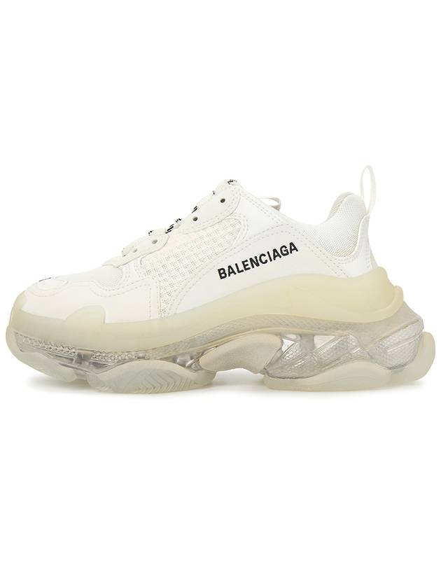 Triple S Clear Sole Low Top Sneakers White - BALENCIAGA - BALAAN 5