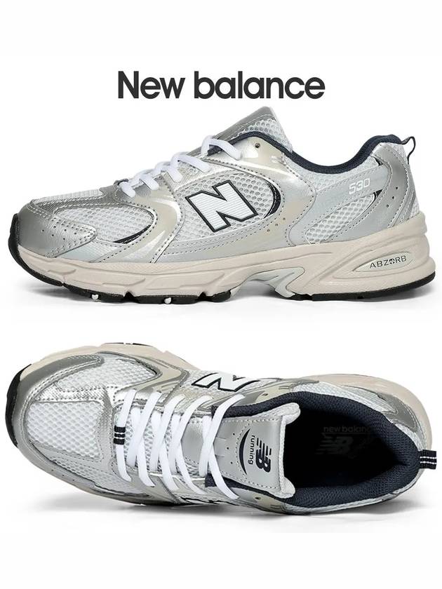 Kids 530 Low Top Sneakers Silver - NEW BALANCE - BALAAN 2