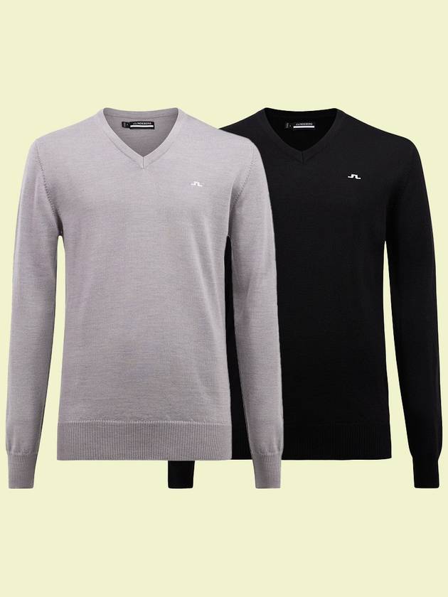 Riemann V-neck Golf Sweater GMKW05762 - J.LINDEBERG - BALAAN 1