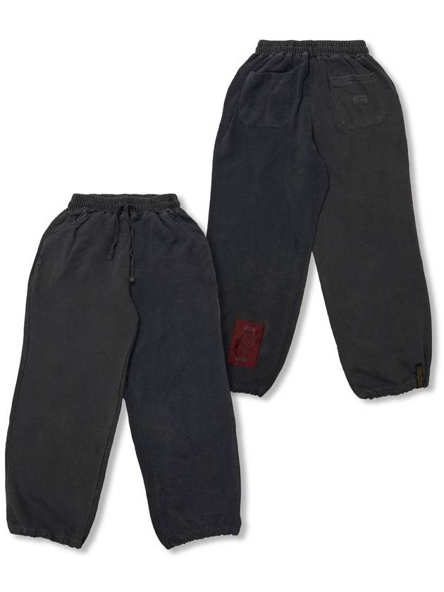 Insideout Docking Pigment Washed Wide Jogger Pants Charcoal - STIGMA - BALAAN 1