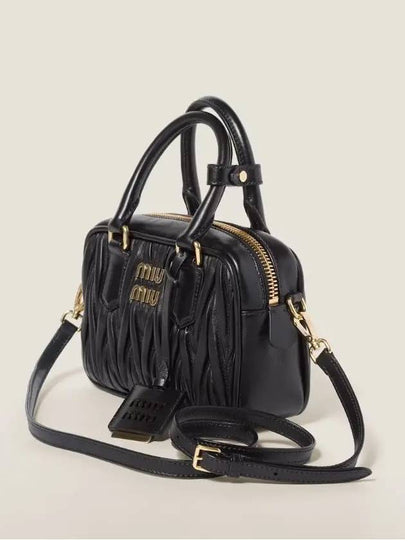 Matelasse Nappa Leather Tote Bag Black - MIU MIU - BALAAN 2