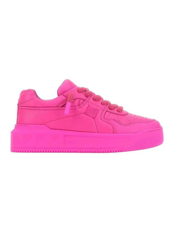 Garavani One Stud XL Nappa Leather Low Top Sneakers Pink - VALENTINO - BALAAN 1