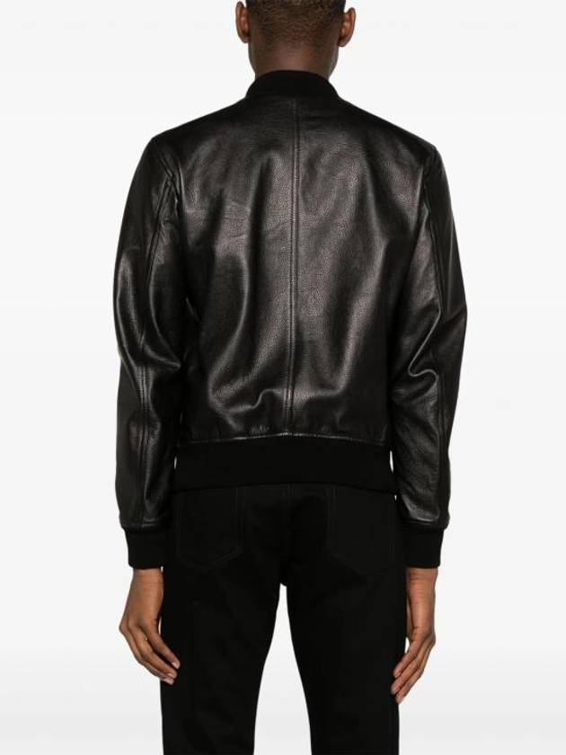 Leather Bomber Jacket Black - TOM FORD - BALAAN 5