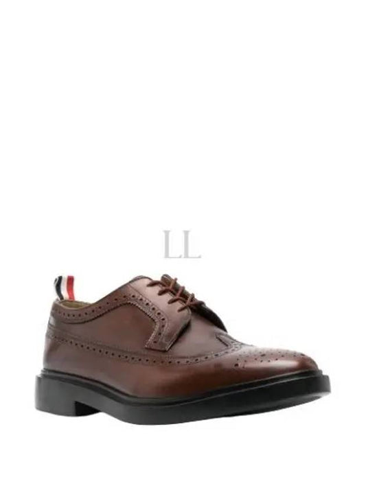 Classic Long Wing Leather Brogue Brown - THOM BROWNE - BALAAN 2