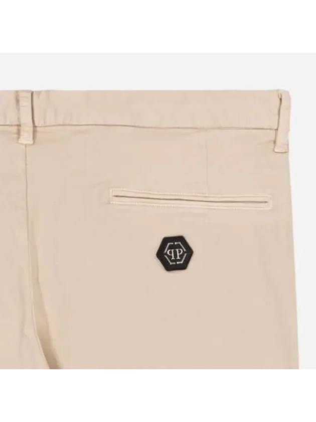 Men s tailored cotton pants beige MRT1104PTE003NBEIGE - PHILIPP PLEIN - BALAAN 4