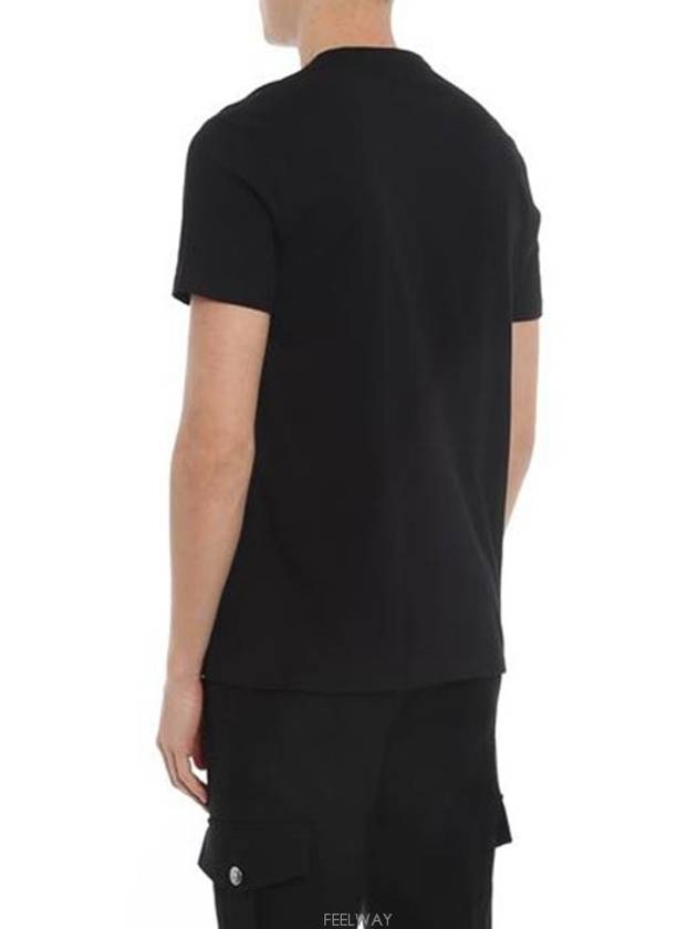 Skull Skull Printing Short Sleeve T-Shirt Black - ALEXANDER MCQUEEN - BALAAN 4