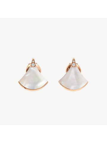 Divas Dream Diamond Earrings Rose Gold - BVLGARI - BALAAN 1