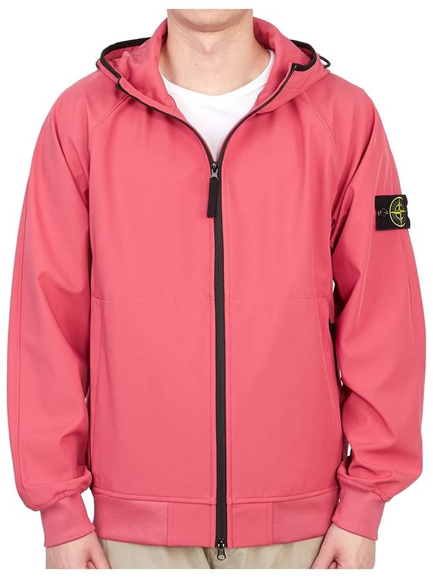 Soft Shell Technology Wappen Patch Track Jacket Pink - STONE ISLAND - BALAAN 3