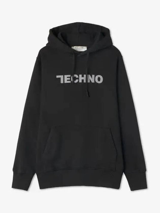 Techno Hooded Black Sweatshirt - 1017 ALYX 9SM - BALAAN 1