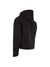 Wool Viscose Zip-Up Hoodie Black - AMI - BALAAN 5