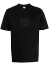 Metropolis Series Mercerized Jersey Logo Badge Short Sleeve T-Shirt Black - CP COMPANY - BALAAN 2