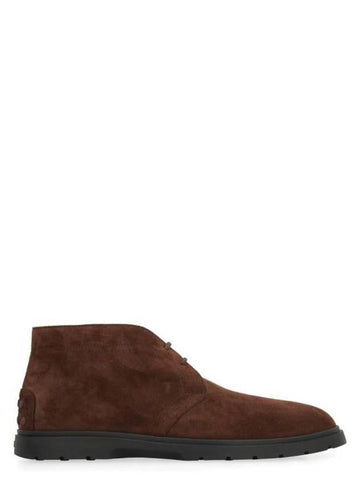 Suede Desert Winter Boots Brown - TOD'S - BALAAN 1