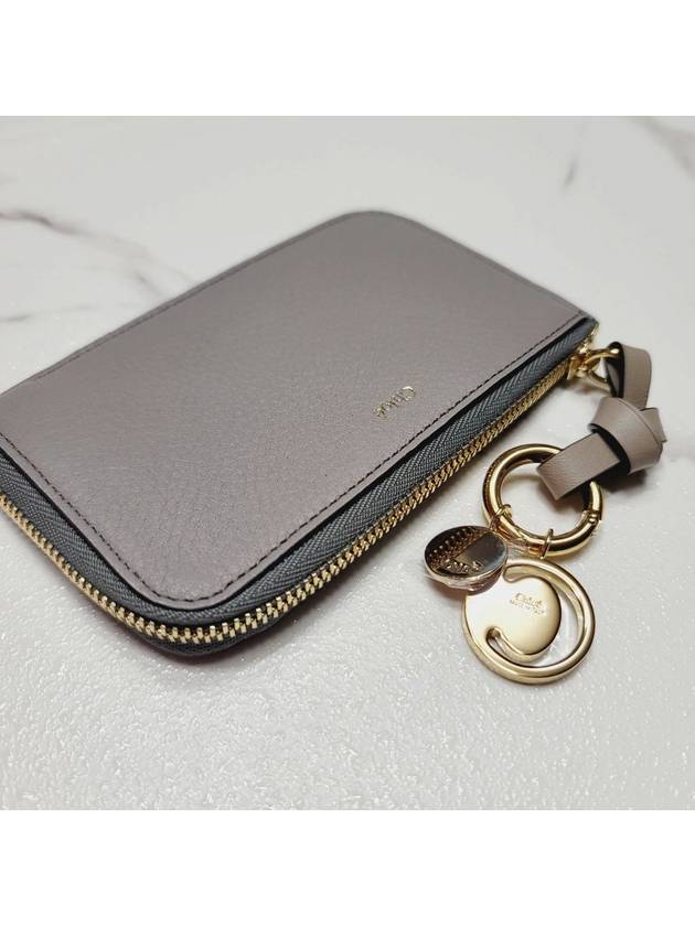 Alphabet Zipper Card Wallet Grey - CHLOE - BALAAN 5