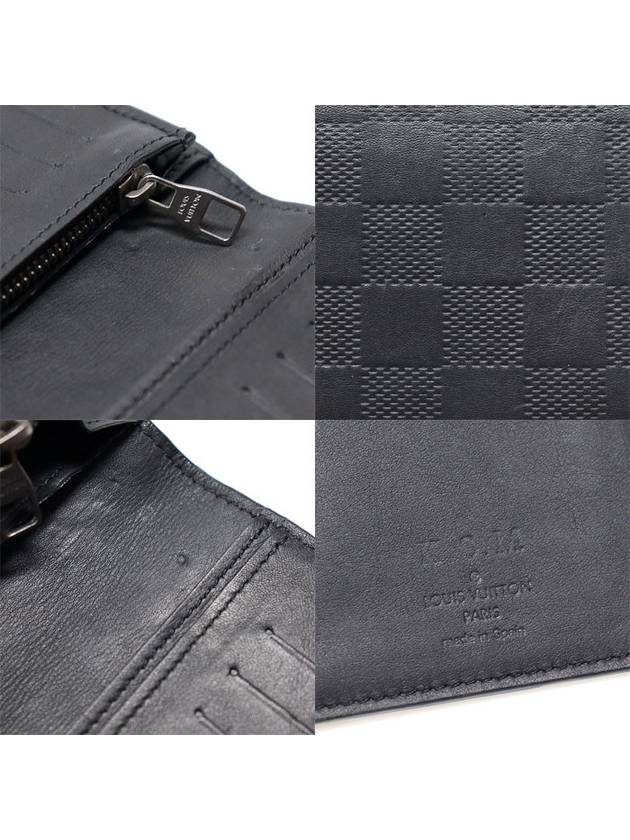 N63010 Damier Infini Onyx Leather Brazza Wallet Long - LOUIS VUITTON - BALAAN 7