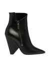 Nikki heel zipper detail Chelsea boots black - SAINT LAURENT - BALAAN.